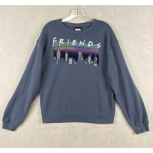 Friends Womens S Blue Sweatshirt Pullover 90s TV Retro Normcore